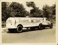 1934 ca. BORDEN Milk tractor and tanker NY Brown Bros. 10″×8″ photo front