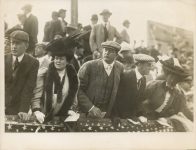 19xx Vanderbilt Cup Race Mrs. OHP Belmont former Mrs. WK Vanderbilt 1st wife Brown Bros. 10″×8″ photo front