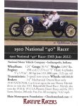 1910 NATIONAL 40 Racer trading card v4 2023