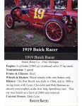 1919 BUICK Racer trading card v1 2023