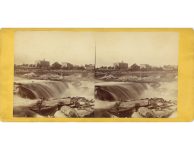 1870 ca. Minneapolis, MN Falls of St. Anthony UPTON stereoview front