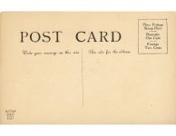 1905 In Haste comic postcard back