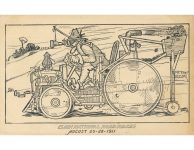 1911 8 25 26 ELGIN NATIONAL ROAD RACES comic postcard front