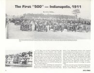 1911 The First “500” Indianapolis, 1911 By Jerry Gebby ANTIQUE AUTOMOBILE 10.75″×8.5″ page 26