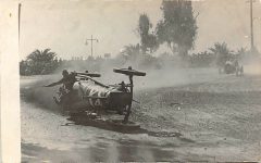 1914 ca Vanderbilt Cup Auto Race-Santa Monica-John Marquis Death Curve screenshot RPPC front