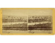 1865 ca. Minneapolis, MINN Near Hennepin Ave. bridge stereoview front