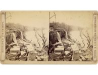 1870 ca. Minneapoli,s MINN Mississippi River quarry 4015 T. W. Inersoll 7″×4″ steroview front