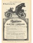 1907 IND Studebaker ELECTRIC CARRIAGES ad McClure’s 6.5″×9.25″ page 43