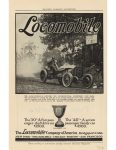 1909 7 LOCOMOBILE WINNING THE INTERNATIONAL VANDERBILT CUP RACE ad HARPER’S MAGAZINE ADVERTISER 6″x9.5″