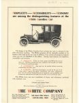 1910 2 White Gasoline Car SIMPLICITY ACCESSIBILITY ECONOMY ad MoToR 8.25″×11″