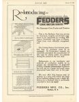 1919 2 27 FEDDER’S GENUINE HONEYCOMB RADIATORS Re -Introducing ad MOTOR AGE 8.25″×11.5″ page 4