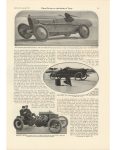 1919 4 WHEEL PRINTS in The SANDS of TIME By Senator W. J. Morgan article MoToR 9.5″×14″ page 53