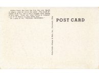 1950 ca. FUR HERRING RICE LAKE, WIS the FRIENDLY BUCKHORN postcard 3 back