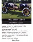 1912 ABBOTT DETROIT trading card 2023