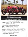 1913 ISOTTA FRASCHINI Tipo M trading card, 2023
