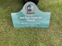 2023 8 20 Monterey, CA Pebble Beach Concours 1915 STUTZ Bearcat Model 4F sign