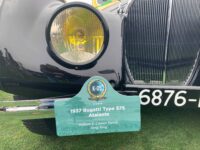 2023 8 20 Monterey, CA Pebble Beach Concours 1937 BUGATTI Atalante Type 575 sign