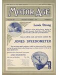 1908 10 1 Lewis Strang MOTOR AGE 8.5″×12″ Front cover