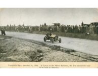 1908 10 24 Vanderbilt Race A Curve on the Motor Parkway postcard front screenshot
