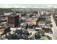 1908 Minneapolis, MINN BIRDS EYE VIEW postcard front