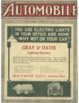 1911 4 20 THE AUTOMOBILE Gray Davis Lighting Dynamo 8.5″×11″ Front cover