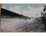 1911 5 30 Indy 500 Home Stretch Motor Speedway Finish postcard front screenshot