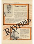 1911 6 22 RAYFIELD Carburetor Some Speed 6 WINNERS in 10 DAYS ad MOTOR AGE 8.5″×12″ page 54