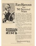 1911 8 17 DORIAN REMOUNTABLE RIMS Ray Harroun The 30 Second Man ad MOTOR AGE 8.5″×11.75″ page 147