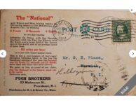 1911 NATIONAL PUGH BROTHERS postcard back screenshot