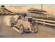 1911 ca. Automobile Races Fair Park Dallas, Texas postcard front screenshot