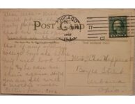 1912 ca. HAYNES auto postcard back screenshot
