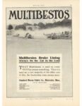 1913 5 15 MULTIBESTOS Brake Lining Always On the Car In the Lead ad MOTOR AGE 8.75″×11.75″ page 59