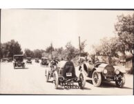 1913 ca. Corona Speedway FIAT Car 7 on street RPPC front screenshot