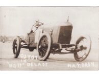 1914 3 30 Indy 500 Guyot in No. 11 DELAGE RPPC front screenshot