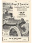 1915 1 HOUK Wire Wheels World’s Record Smashed ad MoToR 9.25″×13″ page 291