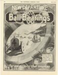 1920 4 17 NEW DEPARTURE Ball Bearings For everything that revolves ad THE SATURDAY EVENING POST 10.5″×13.5″ page 182