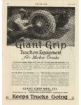 1920 6 10 Giant Grip Traction Equipment for Motor Trucks MOTOR AGE ad 8.25″×11.25″ page 128