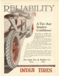 1920 8 INDIA TIRES RELIABILITY A Tire that Insprires Confidence ad MOTOR LIFE INCLUDING MOTOR PRINT 9.5″×12.5″ page 99