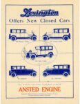 1922 LEXINGTON Offers New Closed Cars ad screenshot