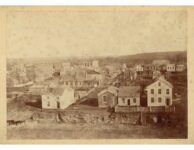 1857 St. Paul, MINN from Courthouse Staple looking towards the river 4th ST in foreground Upton 6″×4.25″ photo front 2