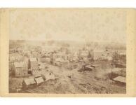 1857 St. Paul, MINN from Courthouse Steeple Looking toward 4th and Robert east Upton 6″×4.25″ photo front 3