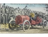 1908 Louis Strang Winner Merr’k Valley Course Lowell, Mass postcard front screenshot
