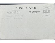 1910 VANDERBILT CUP RACE HARRY GRANT and FRANK LEE ALCO postcard back screenshot