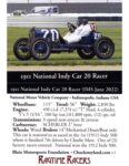 1911 National Indy Car 20 trading card v3 2023