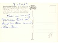 1914 STUTZ Bearcat BB112 postcard back