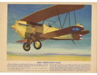 1930 ca. A BOOK OF AIRPLANES ARMY OBSERVATION PLANE by The Two Taylors 12.5″×9″ page 15
