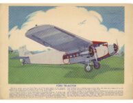 1930 ca. A BOOK OF AIRPLANES FORD TRI MOTOR by The Two Taylors 12.5″×9″ Inside front cover