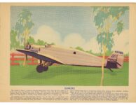 1930 ca. A BOOK OF AIRPLANES JUNKERS by The Two Taylors 12.5″×9″ page 9