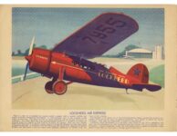 1930 ca. A BOOK OF AIRPLANES KOCKHEED EXPRESS by The Two Taylors 12.5″×9″ page 2
