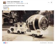 1930s ca Hamms Beer Wagon Minnesota FB
